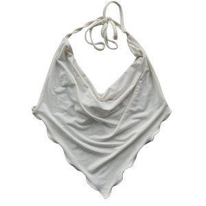 IAMGIA Circle Crop Top White